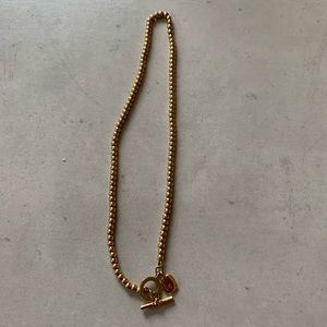 Lauren Ralph Lauren Gold Bead Necklace